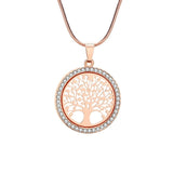 Crystal Round Small Pendant Necklace