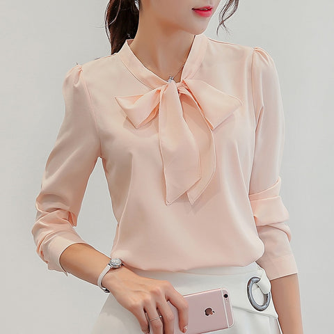 Fashion Ladies Pink White Tops